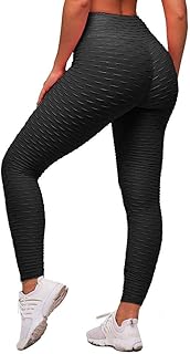 Leggings Femme Anti-Cellulite Push Up Butt Lift Elastique Taille Haute Grande Taille Sport Pantalon de Yoga