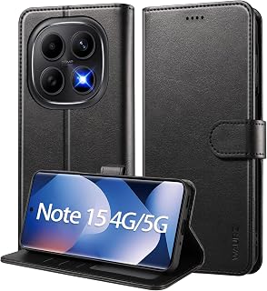 Wallet Case for Xiaomi Redmi Note 15 4G/5G, Black