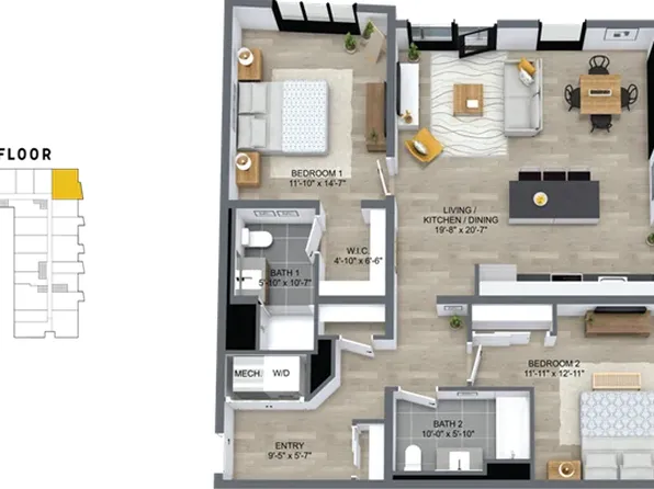Trailhead Apartment for Rent in Chicago