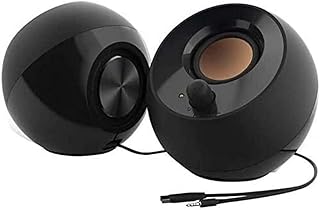 Creative Pebble 2.0, USB Desktop Stereo Speakers for PC/Laptop, Black