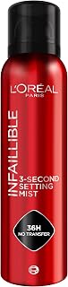 L'Oreal Paris Setting Spray Jumbo, Infallible 3-Second Jumbo Size Makeup Setting Mist for Face, Up To 36 Hour Makeup Wear, Fixing Spray, Waterproof and Sweatproof, Transfer-proof and Non-sticky,150ml