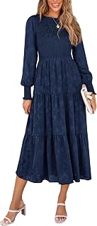 Women's Fall Midi Wedding Guest Dresses