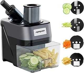 MOGAN 4 in 1 Electric Vegetable Cutter, Commercial Vegetable Dicer Slicer