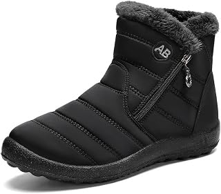Womens Winter Boots Ladies Fur Lined Ankle Boots