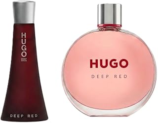 HUGO Deep Red - New Packaging - Eau de Parfum for Her – Ambery Clementine, Freesia & Sandalwood – Long-Lasting Fragrance - 75ml