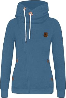 Sweatshirt Cardigan Side Zip Hoodie Jacket Women's Clothes Teenager Boys Hoodie Oversize Pullover with Stand-Up Collar Long Jumper Hood for