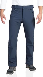 Men's Fleece Lined Ski Snow Pants Waterproof Insulated