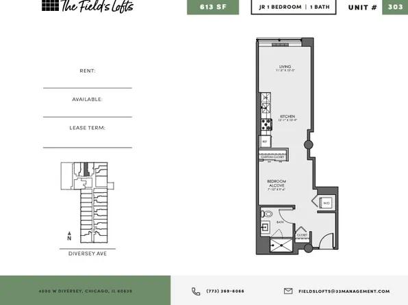 The Fields Lofts | 4000 W Diversey Ave, Chicago, IL