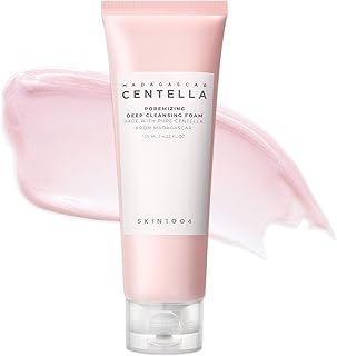 SKIN1004 [Hudson's Pick] Poremizing Deep Cleansing Foam, Makeup Remover for Pore Cleansing, Korean Face Cleanser with Himalayan Pink Salt & Centella for Facial Pore Cleansing, Korean Skincare, 125ml