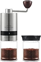 Silberthal Manual Coffee Grinder Stainless Steel and Glass