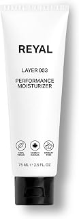 REYAL One-for-All Performance Face Moisturizer for Men, Electrolyte Hydration + Matte Finish, with Ceramides, BCAAs & RSCF™ Antioxidants, 90-Day Supply, Vegan & Cruelty-Free, Canadian-Made, 75 mL