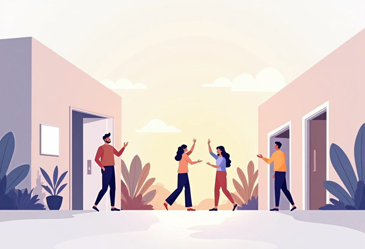 التعاون في بيئة عمل تقنية