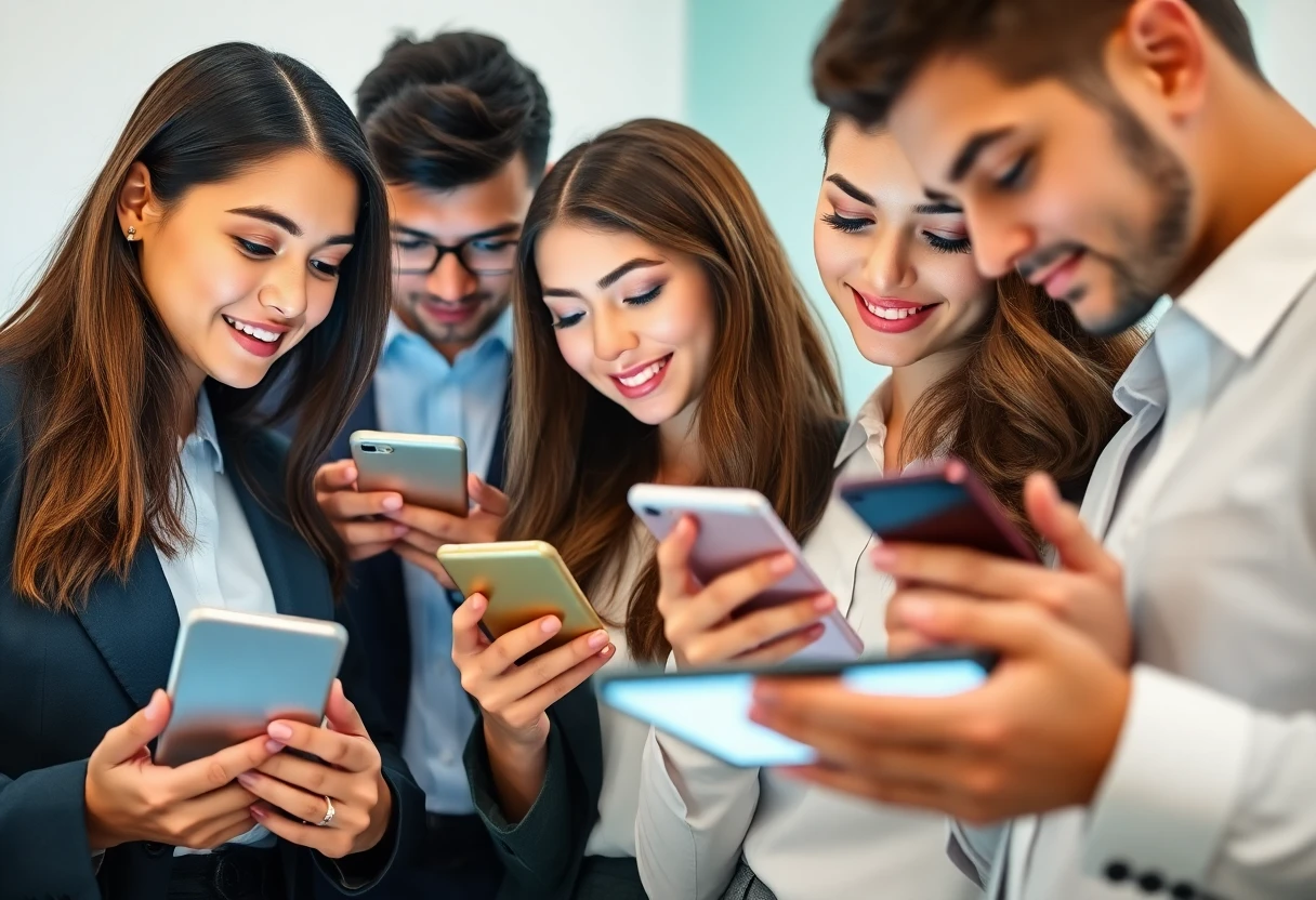 مستخدم يستعرض التطبيقات على هاتفه