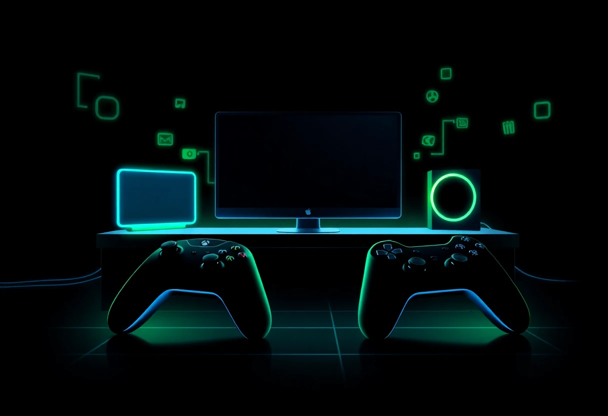 ゲームを楽しむシーン