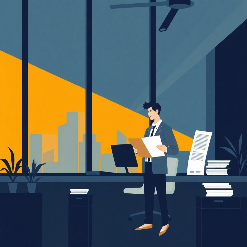 Modern office setup