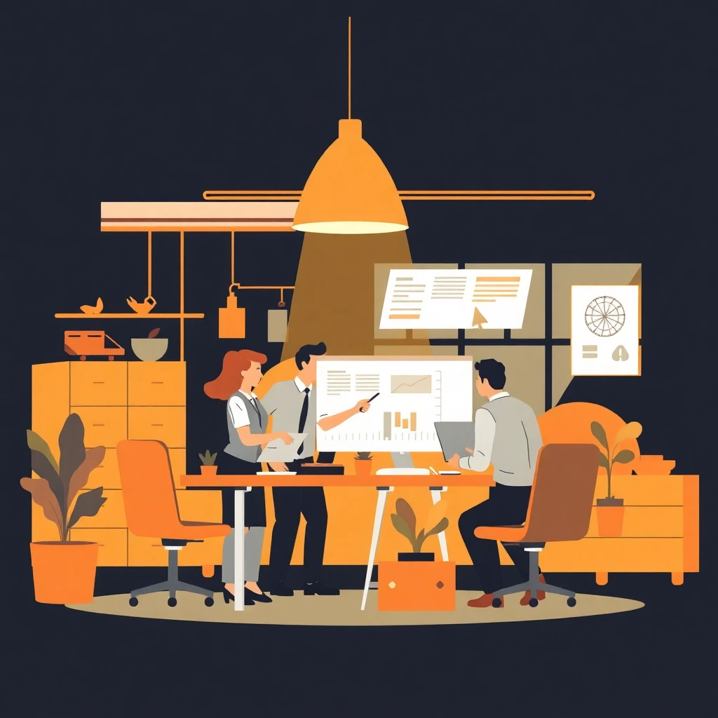 Diverse career growth paths in office settings