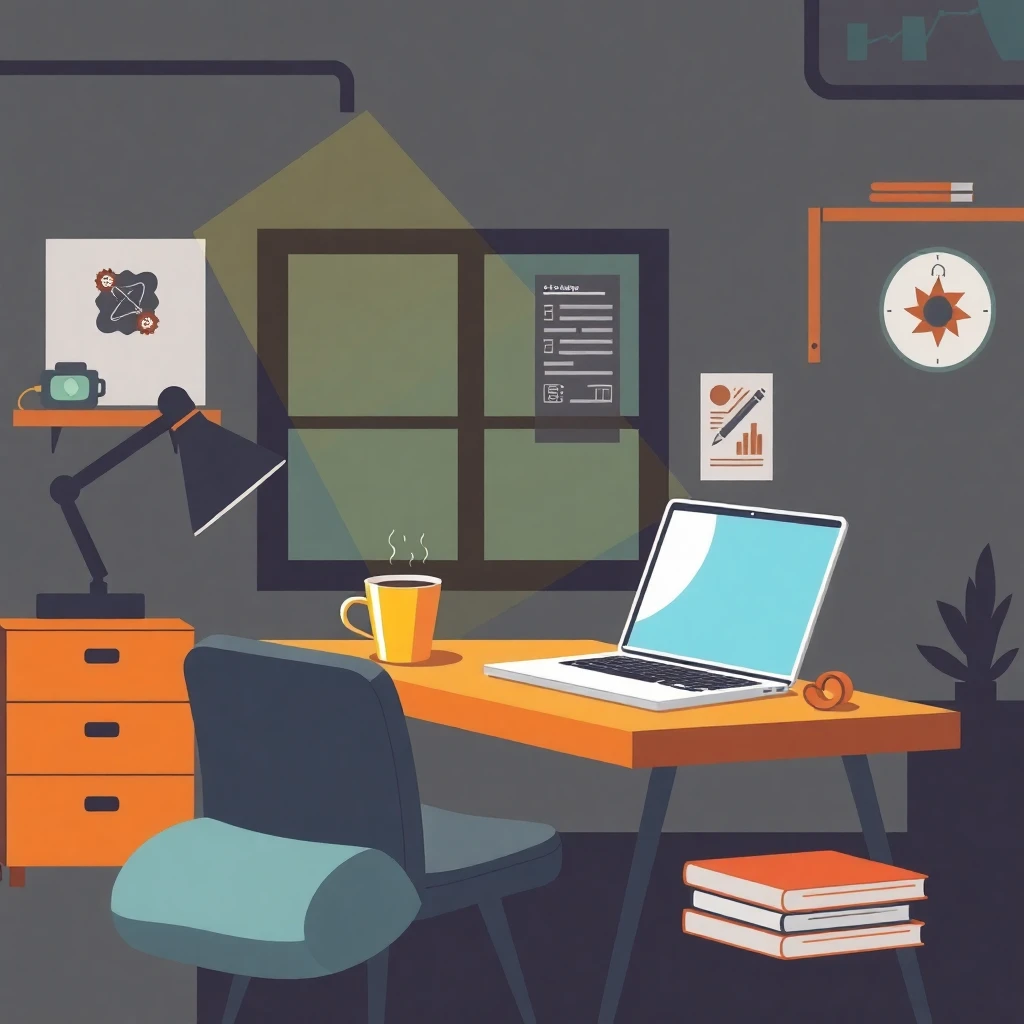 Home office setup for flexible work