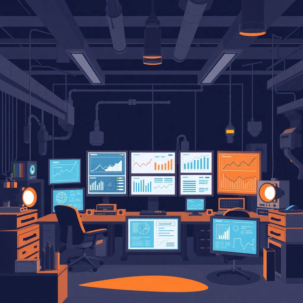 Tech-savvy office setting