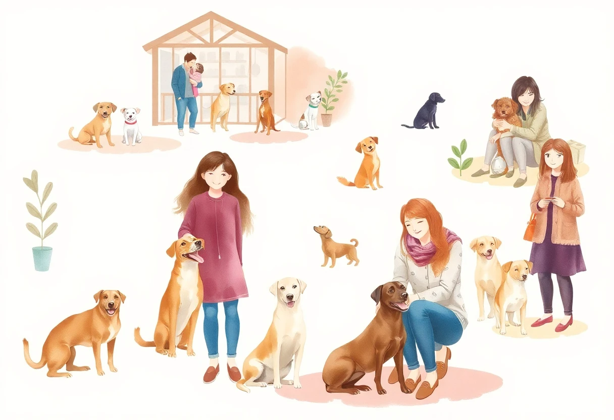 Adopția de câini la un adăpost
