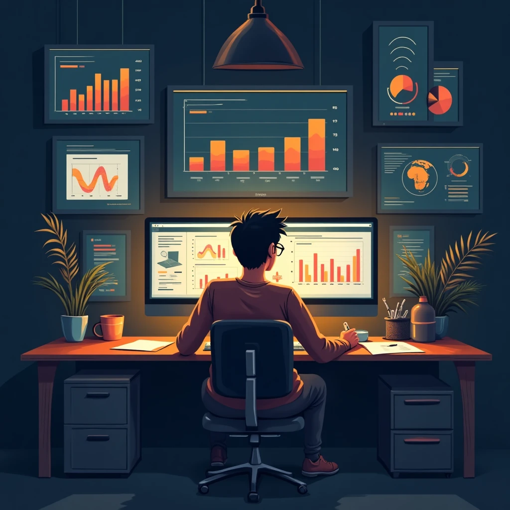 Analista de datos en acción