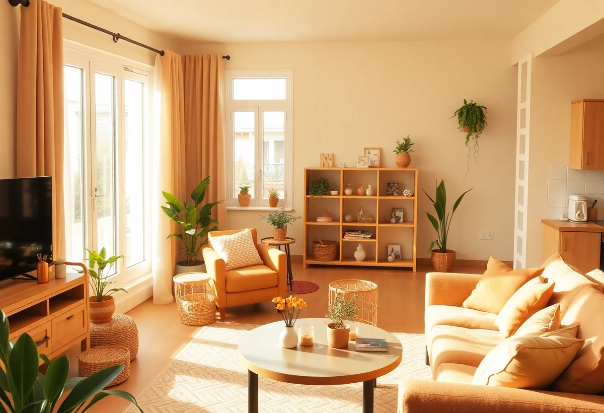 Ambiente acolhedor em apartamento para alugar