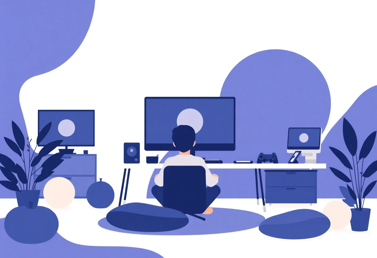 Meditation and wellness app concept