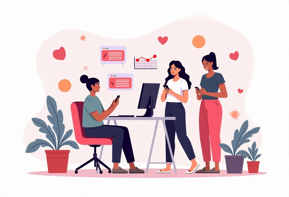 Freelancer usando una app de presupuesto