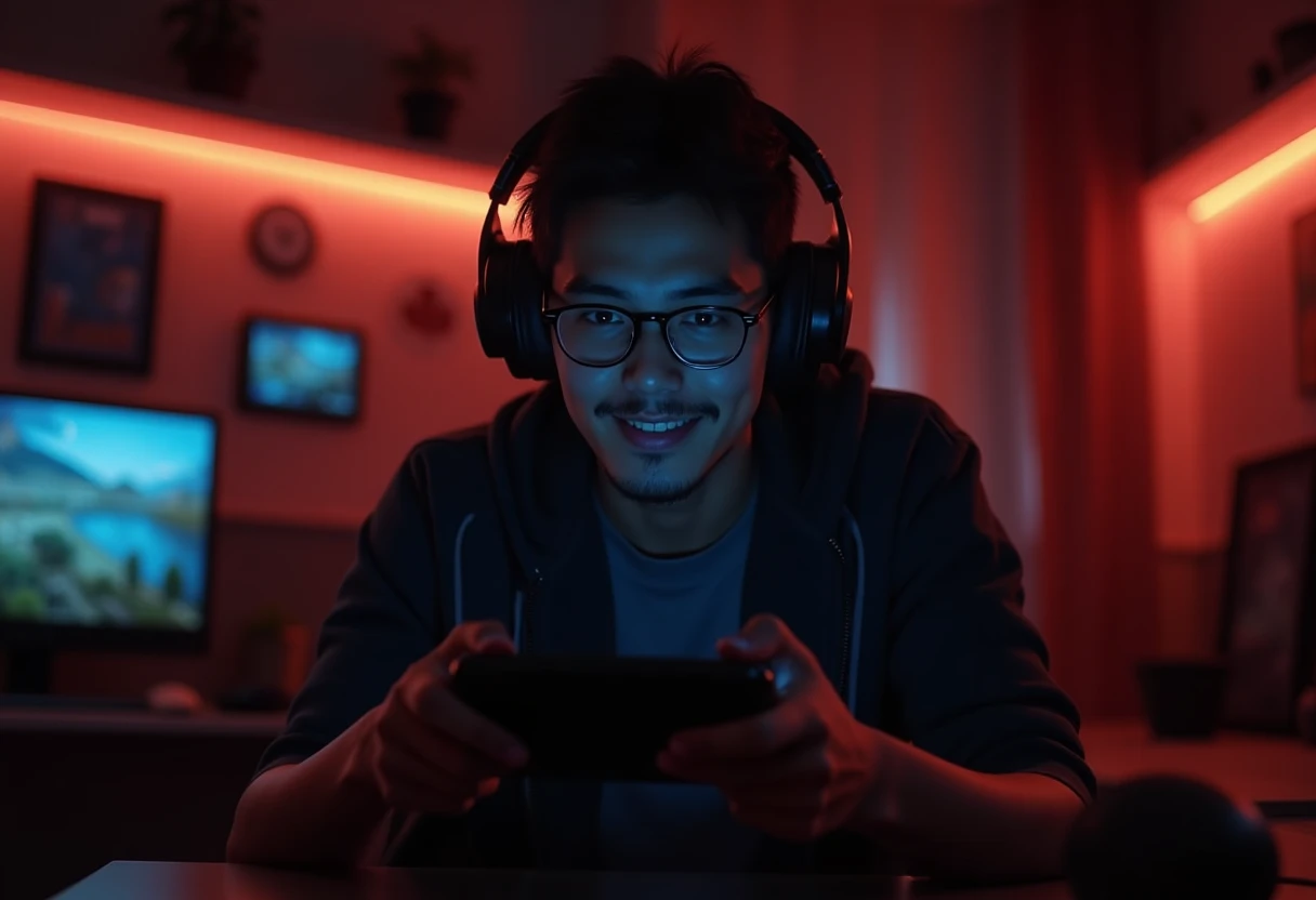 Gamers imersos em jogos