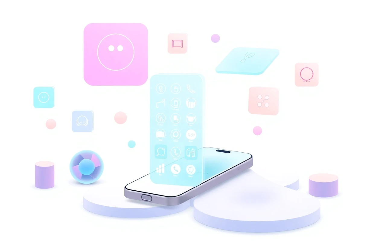 Interfacce di app di bellezza