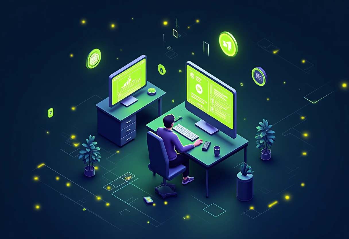 Abstract app icon illustration