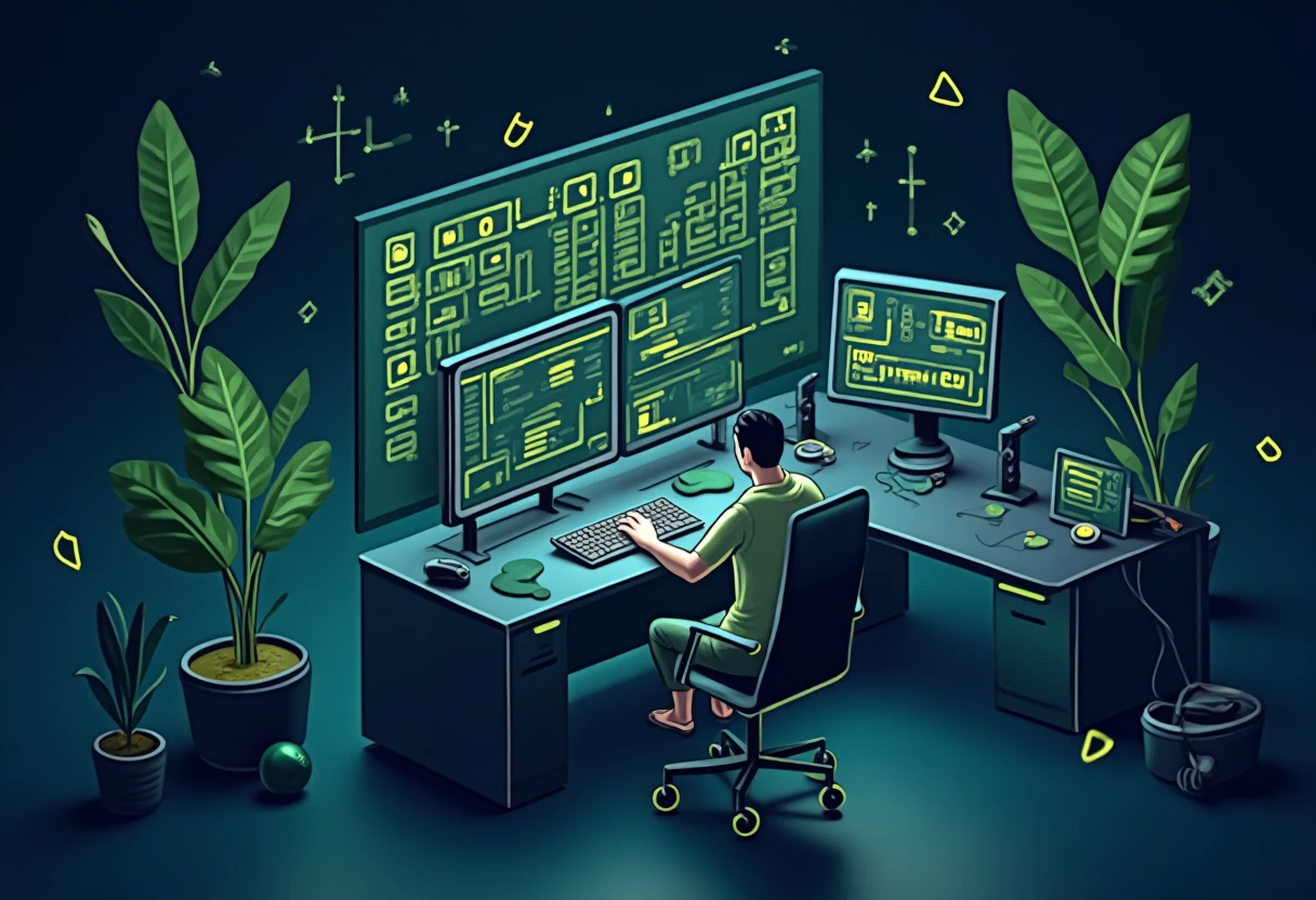 Digital currency calculation illustration
