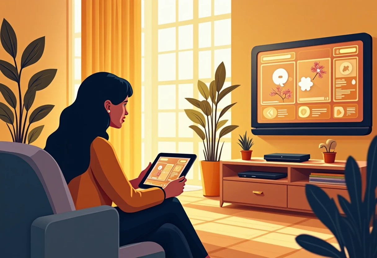 Ambiente de streaming relaxante