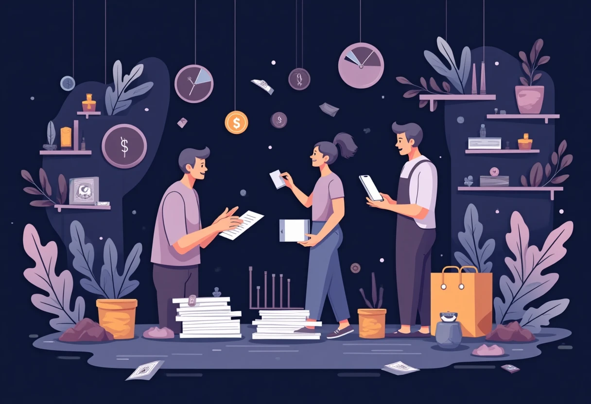Illustration von Autokrediten