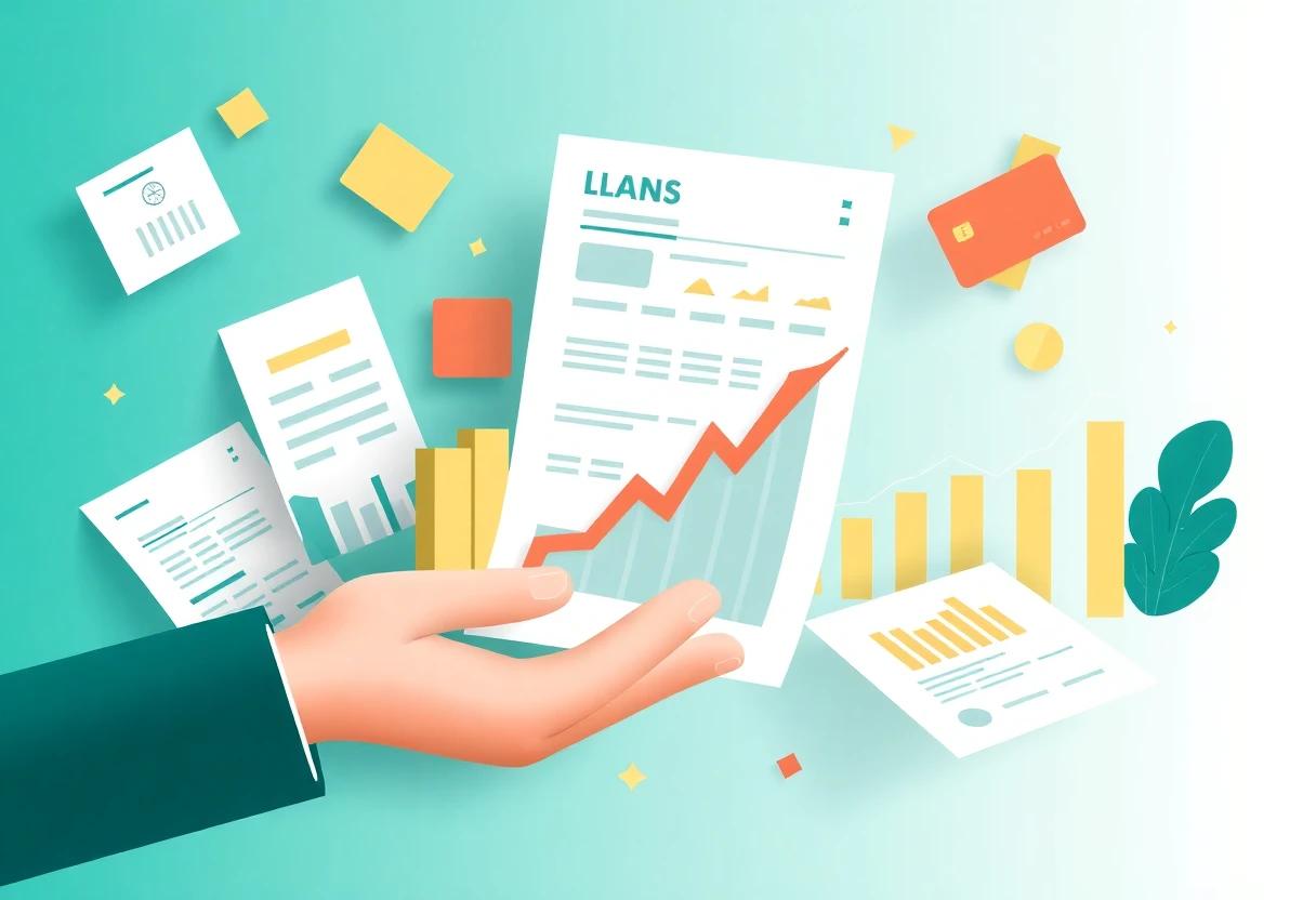 Abstract financial growth illustration