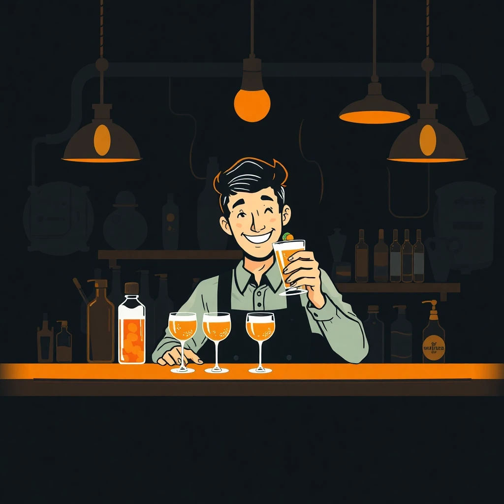Bartender en acción