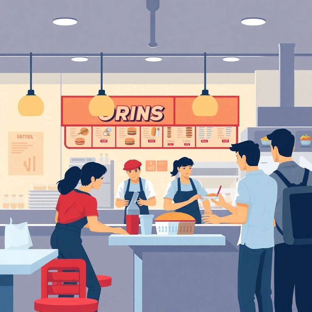 Fast food restaurant hustle