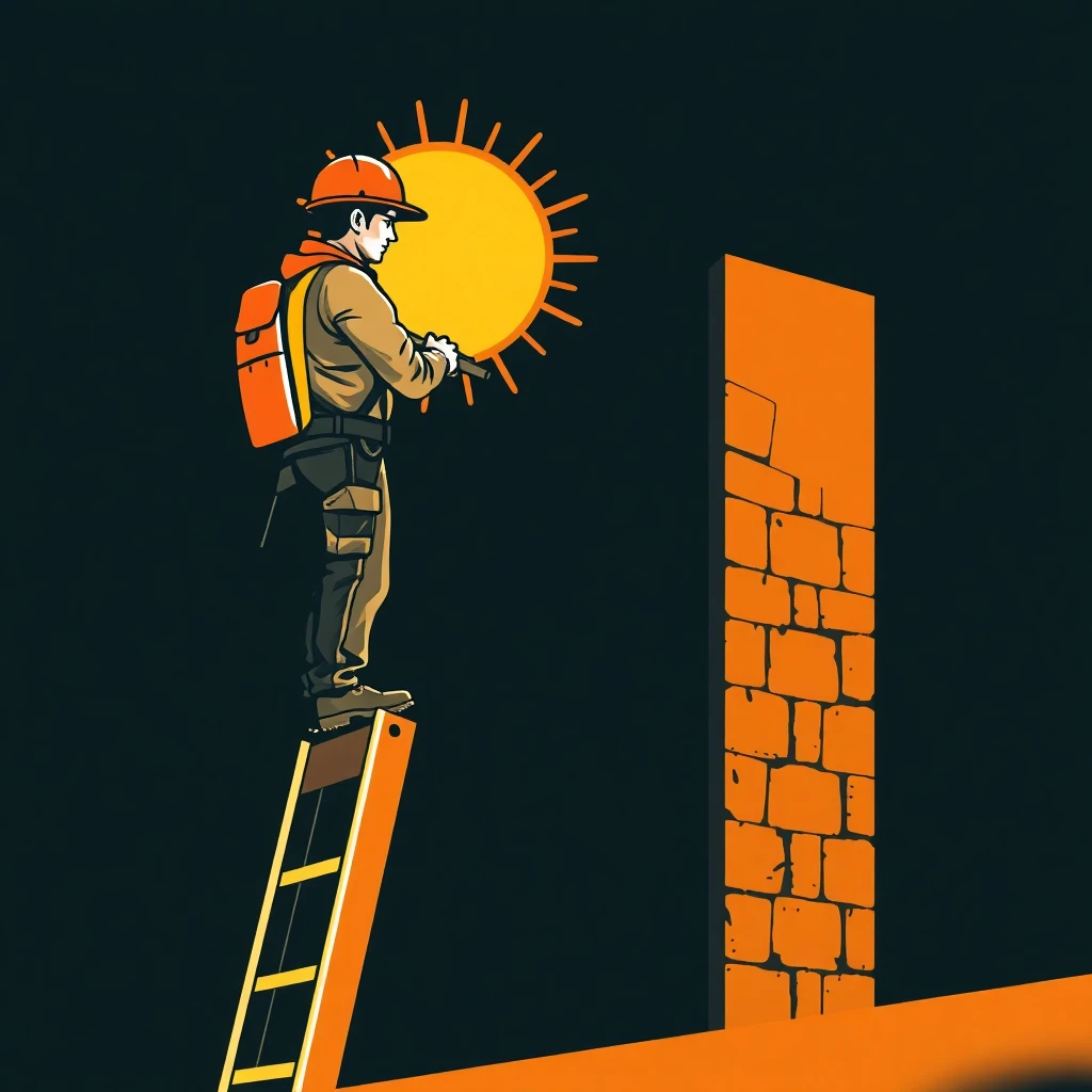 Bauarbeiter bei der Arbeit