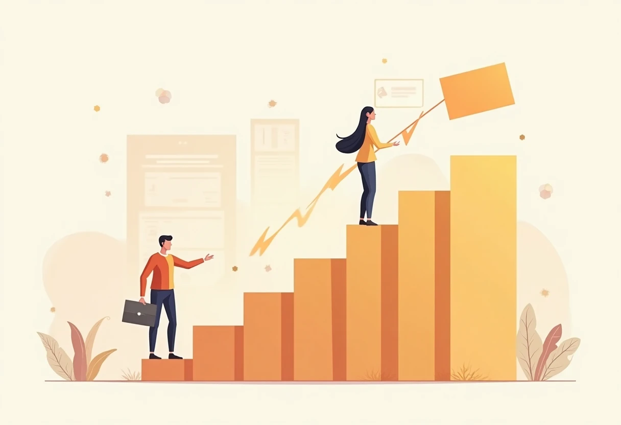 Career growth illustration