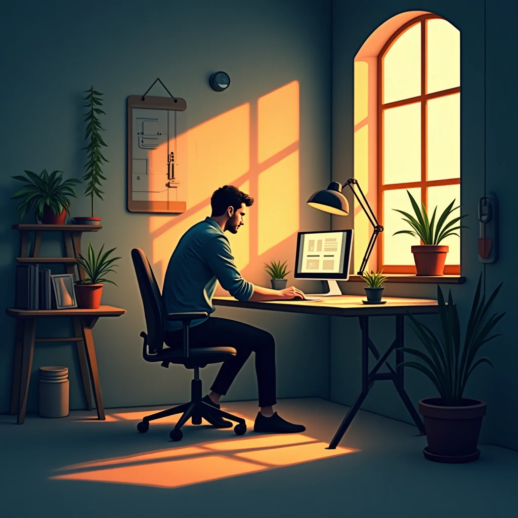 Modern office setting