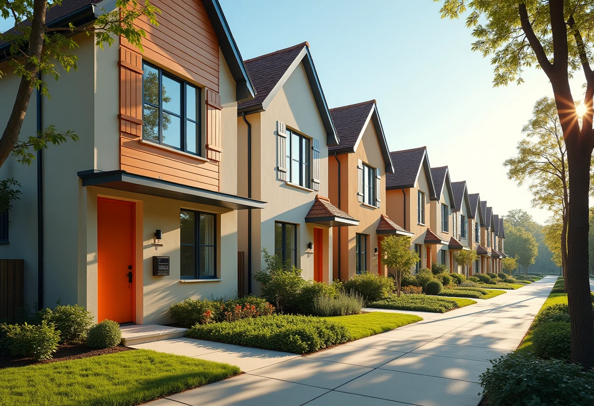 Quaint townhouse street