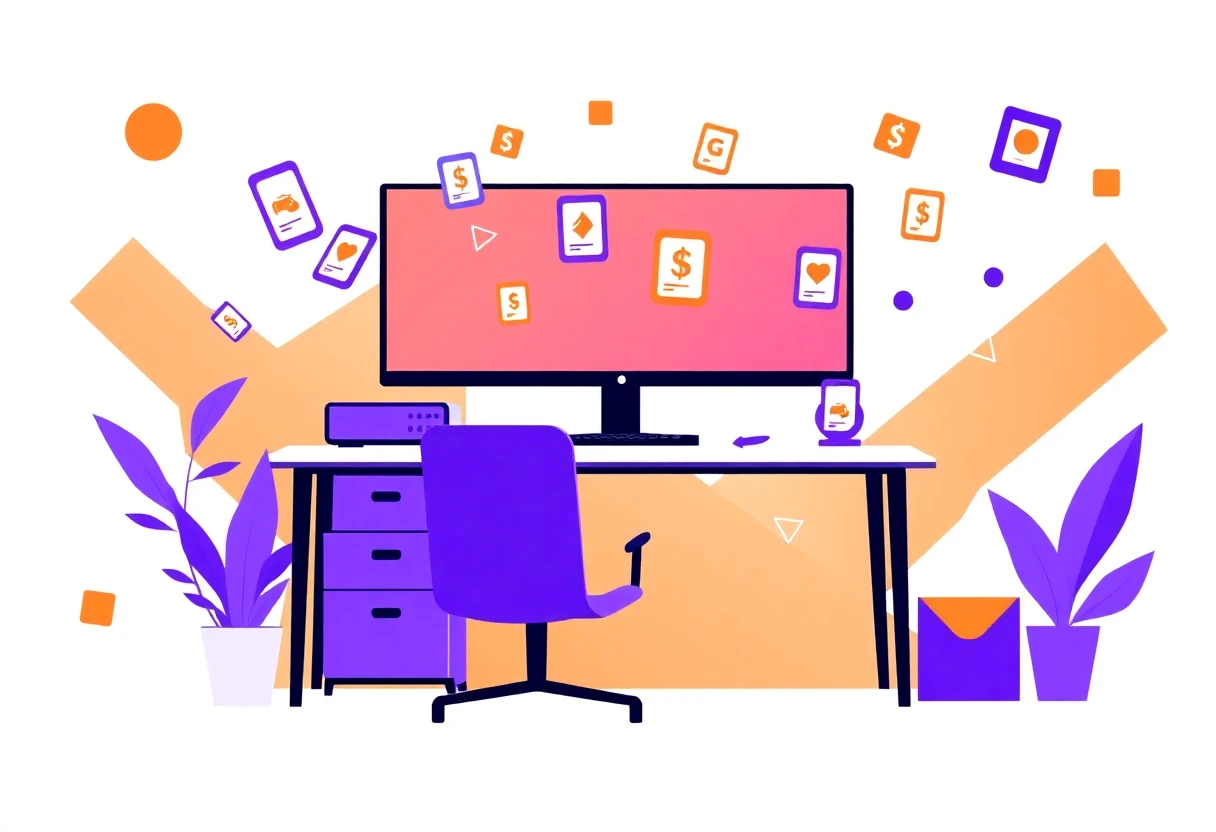 Abstract illustration of budgeting apps