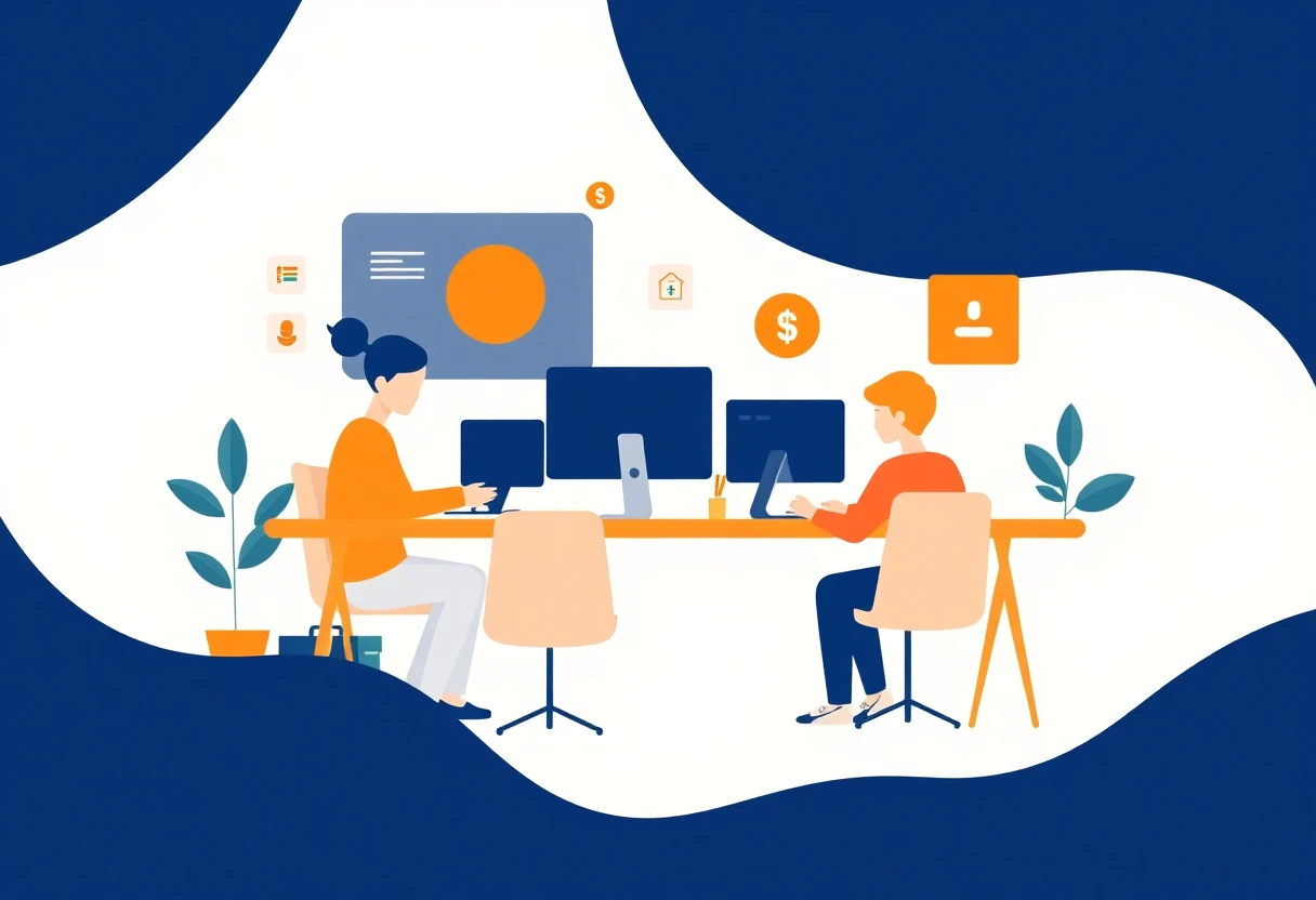 Freelancers budgeting together