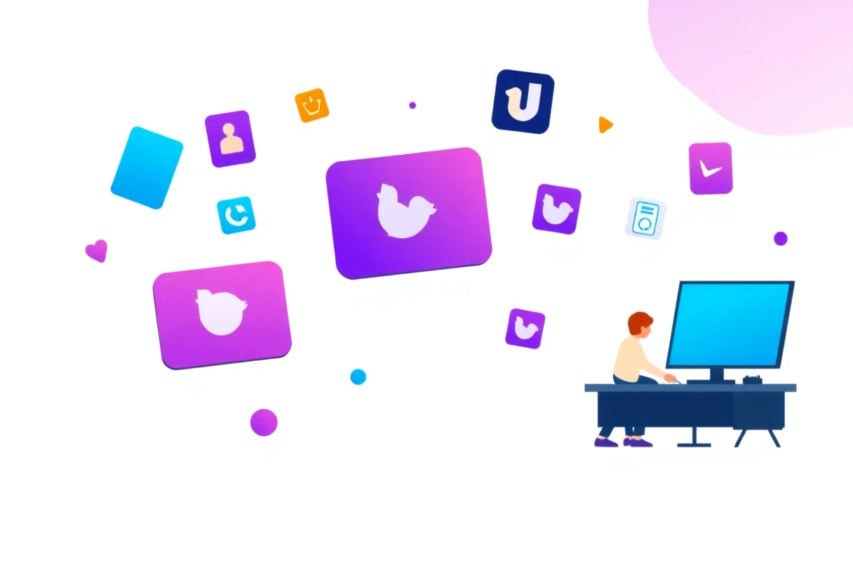 Digital finance app icons