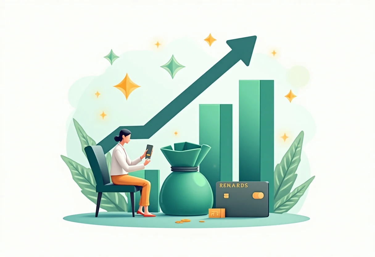 Illustration of financial growth and rewards