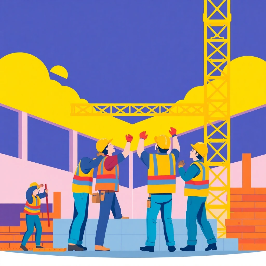 Hands-on construction work