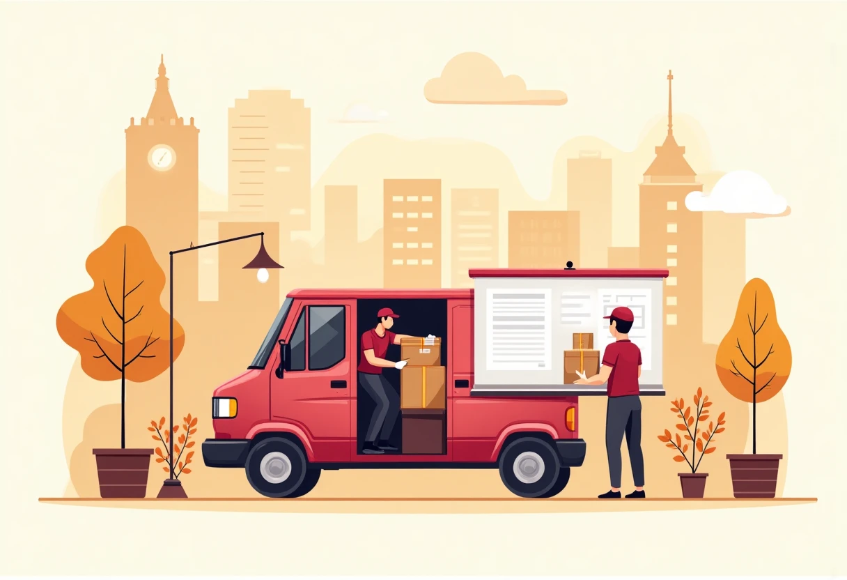 Courier jobs in action