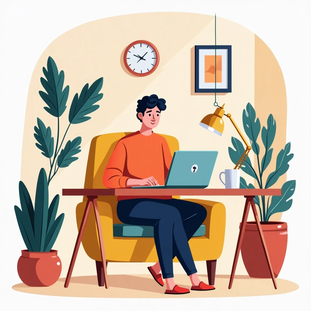 Remote work setup