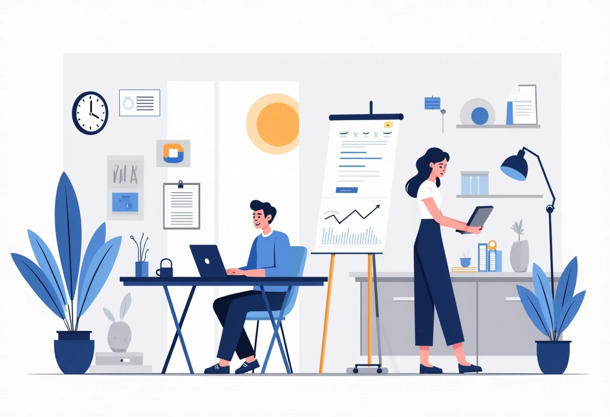 Remote work setup