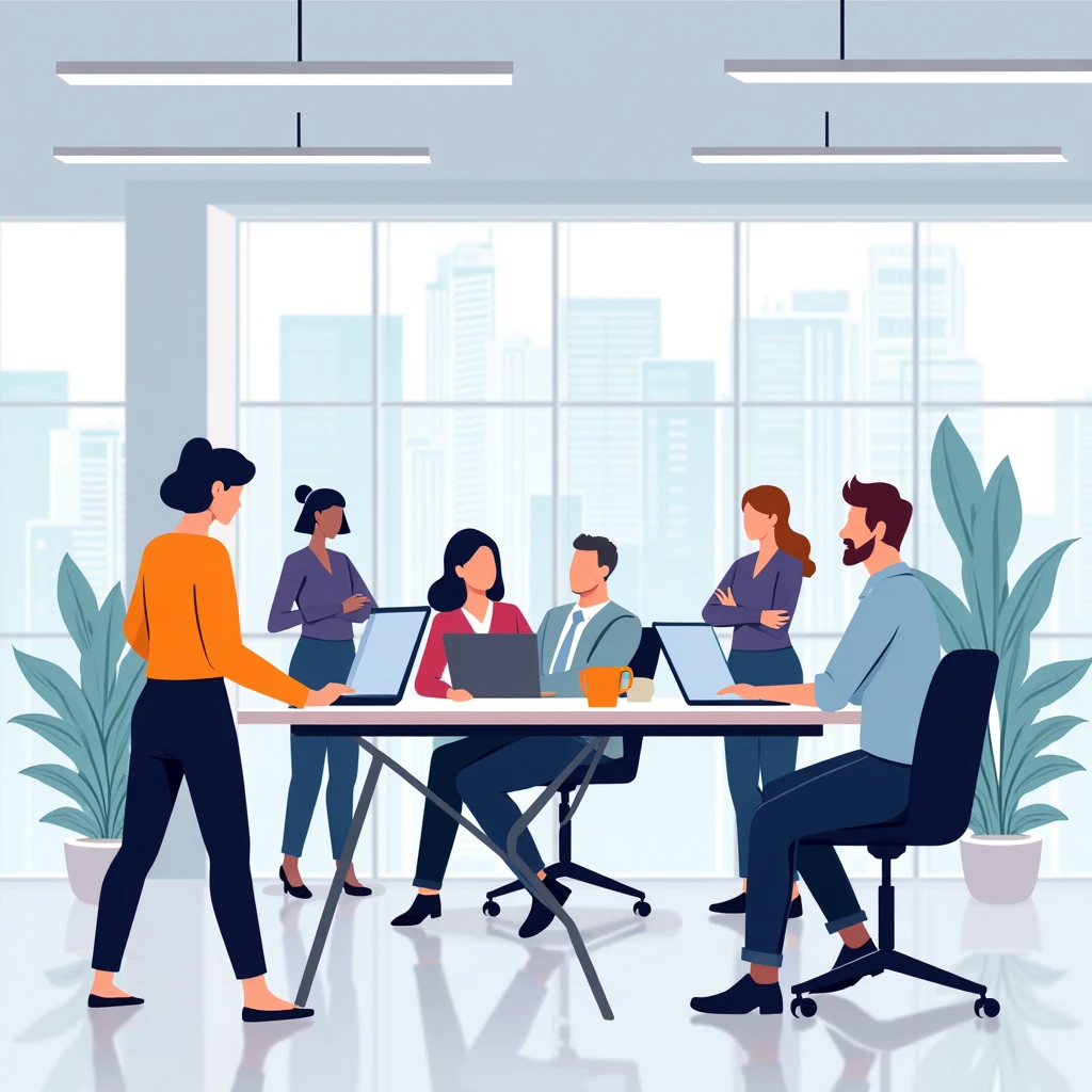 Diverse customer service team