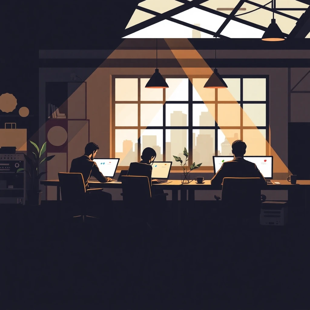 Casual office setting